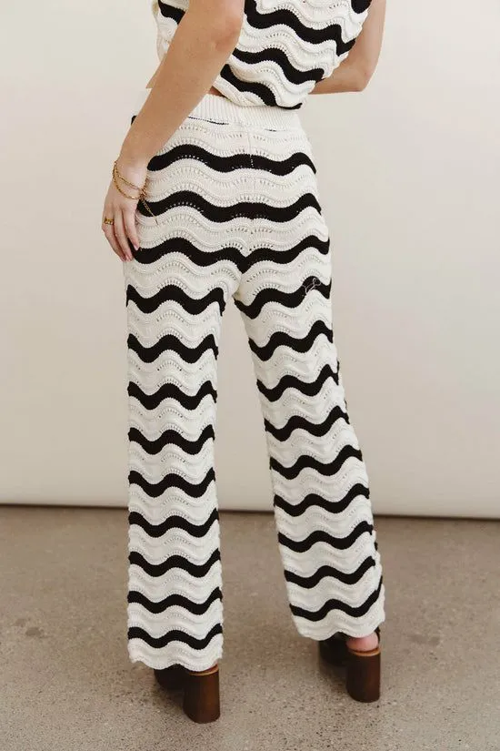 Bohme Elenor Knit Bottoms In Black Black Women Loungewear