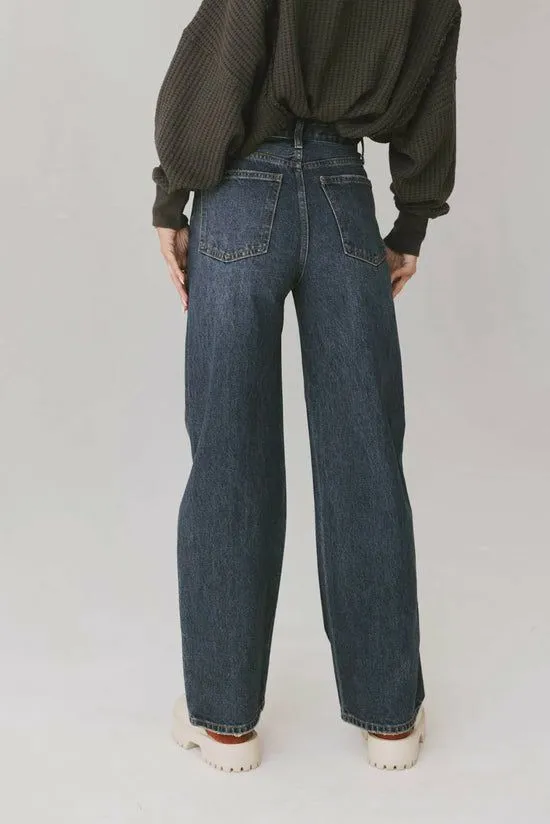 Bohme Emiliano Wide Leg Jeans In Dark Wash Dark Wash Women Denim