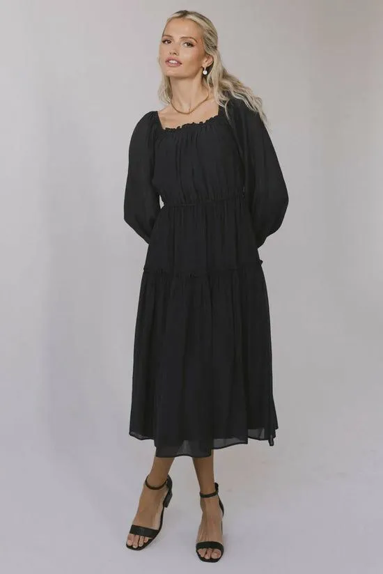 Bohme Finnian Midi Dress In Navy Navy Women Dresses