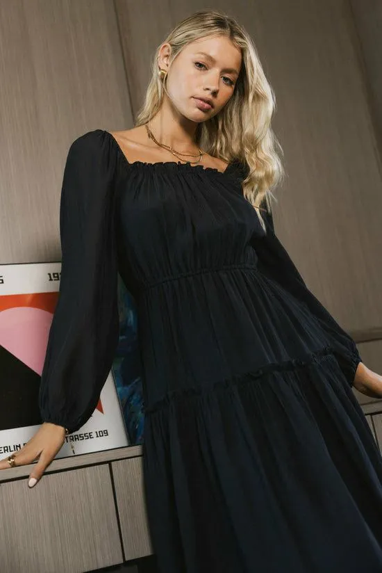 Bohme Finnian Midi Dress In Navy Navy Women Dresses