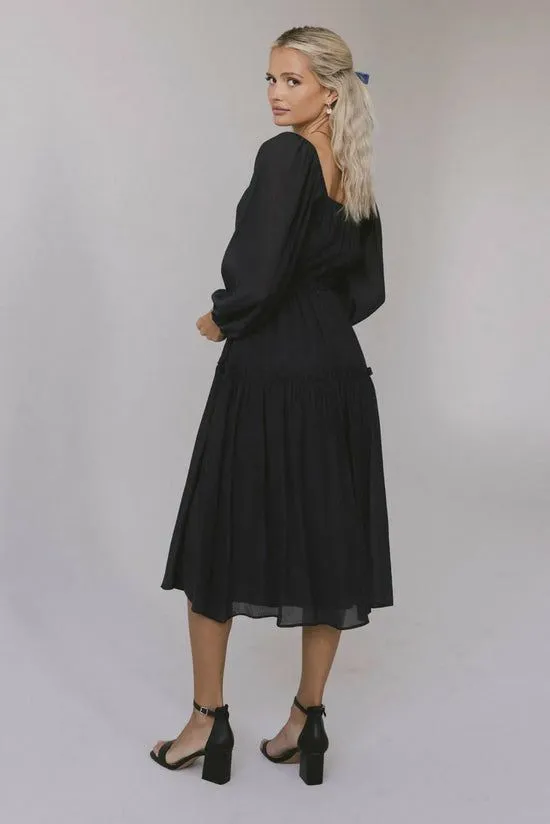 Bohme Finnian Midi Dress In Navy Navy Women Dresses