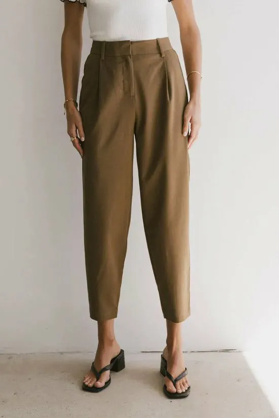 Bohme Frank And Oak Amelia Balloon Pant In Brown Brown Women All Bottoms