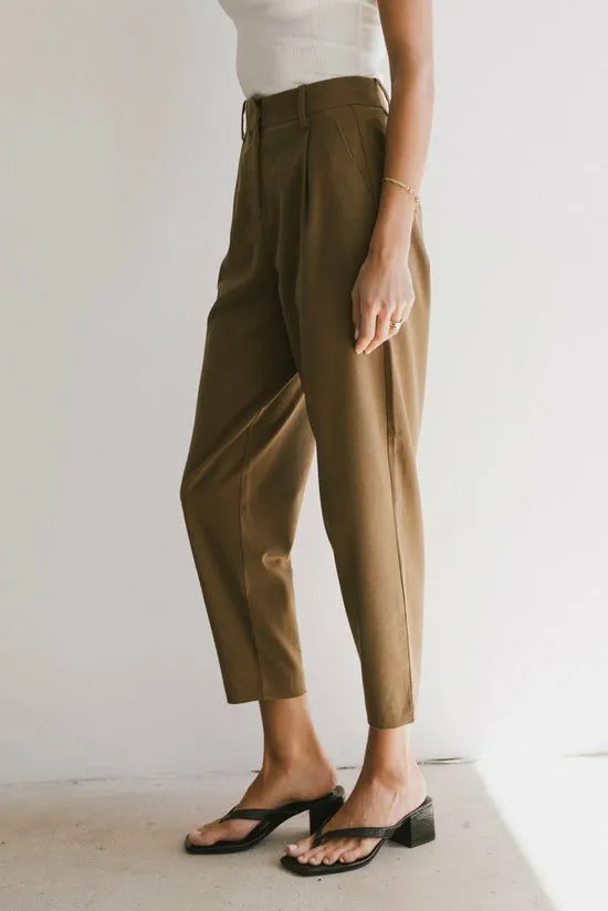 Bohme Frank And Oak Amelia Balloon Pant In Brown Brown Women All Bottoms