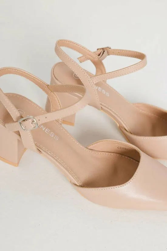 Bohme Georgia Heels In Beige Beige Women Shoes