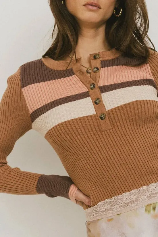 Bohme Grethena Ribbed Top In Camel Camel Women Tops