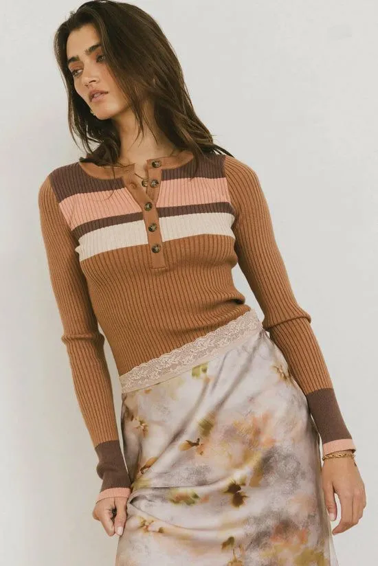Bohme Grethena Ribbed Top In Camel Camel Women Tops