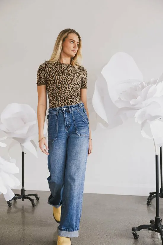 Bohme Jolie Leopard Tee Leopard Women Tees and Tanks