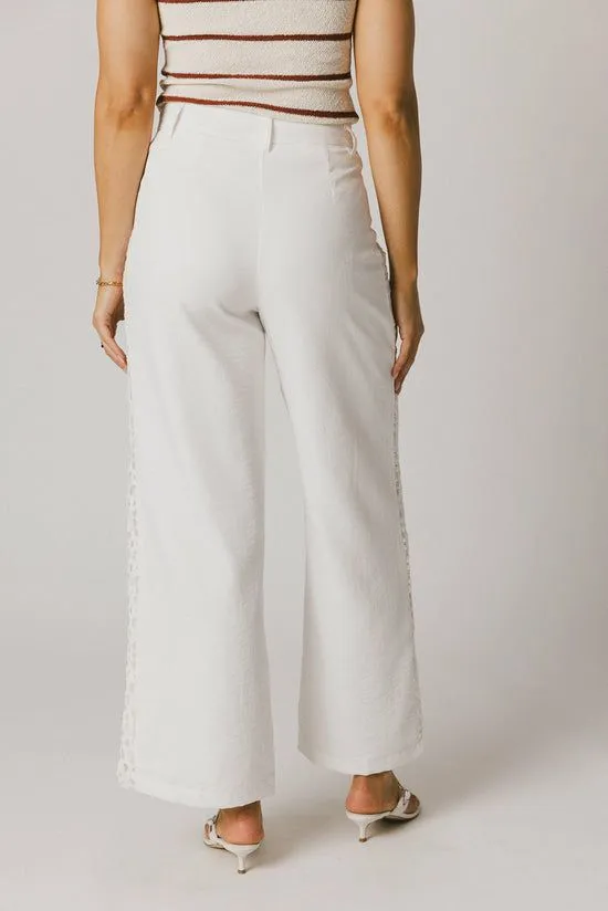 Bohme Karie Crochet Pants In White White Women All Bottoms