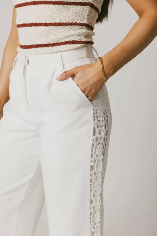 Bohme Karie Crochet Pants In White White Women All Bottoms