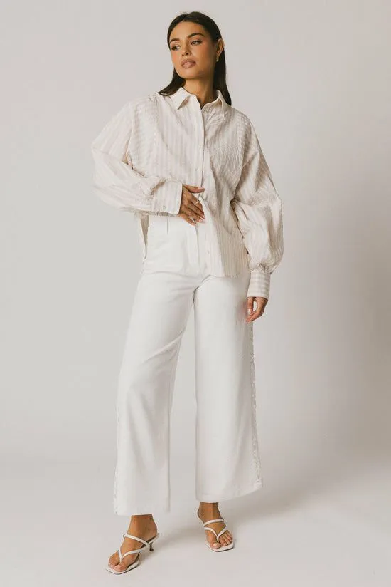 Bohme Karie Crochet Pants In White White Women All Bottoms