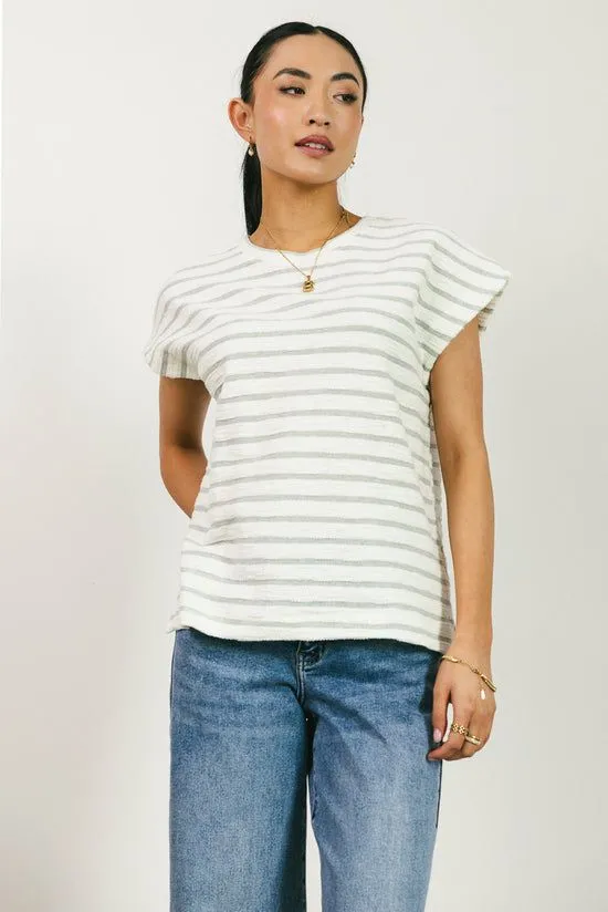 Bohme Kaycie Muscle Tee In Grey Grey Women Tees and Tanks
