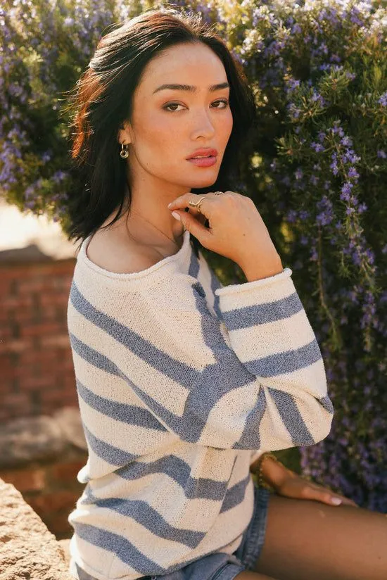 Bohme Kelsey Striped Sweater In Blue Blue Women Sweaters