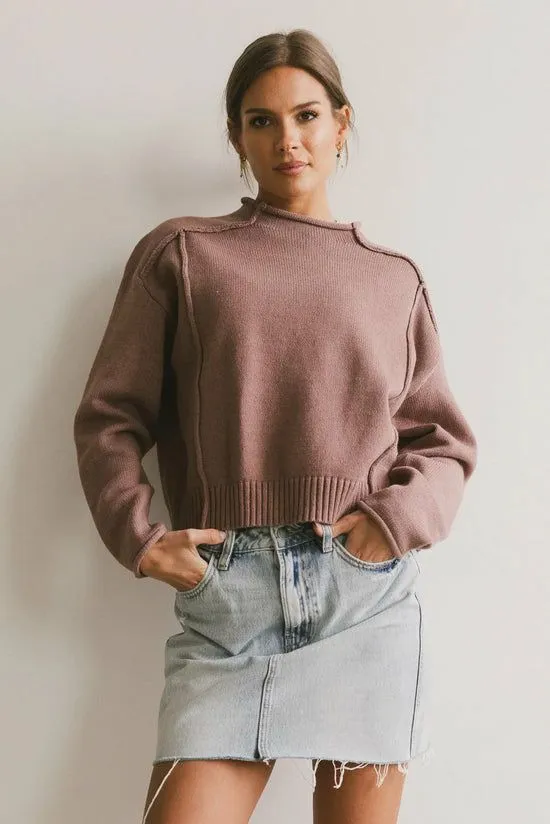 Bohme Leander Knit Sweater In Mauve Mauve Women Tops