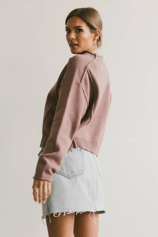 Bohme Leander Knit Sweater In Mauve Mauve Women Tops