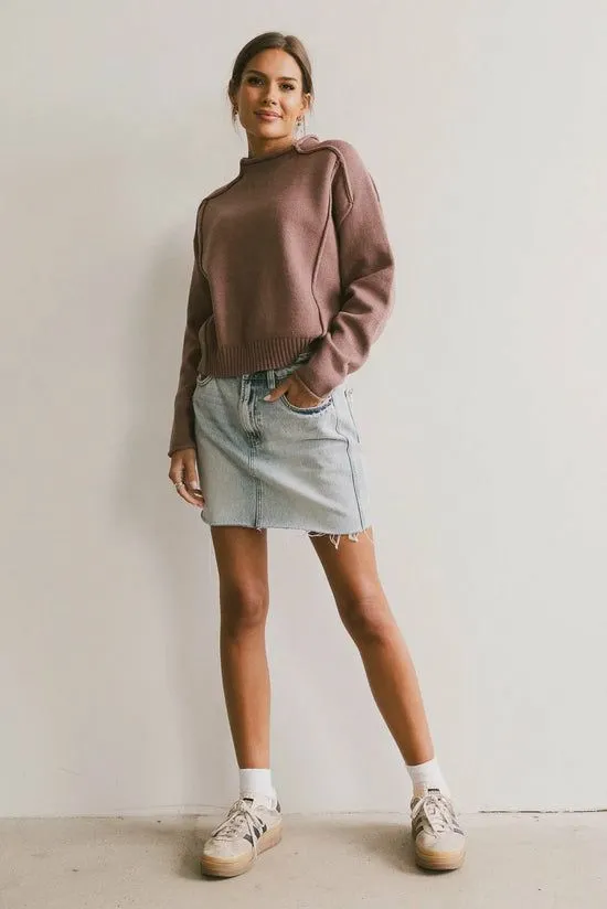 Bohme Leander Knit Sweater In Mauve Mauve Women Tops
