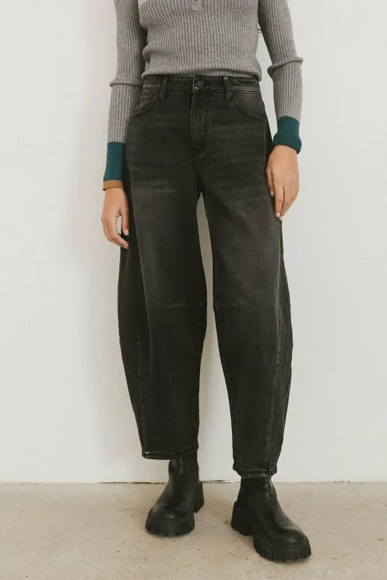 Bohme Lex Barrel Jeans In Black Black Women All Bottoms