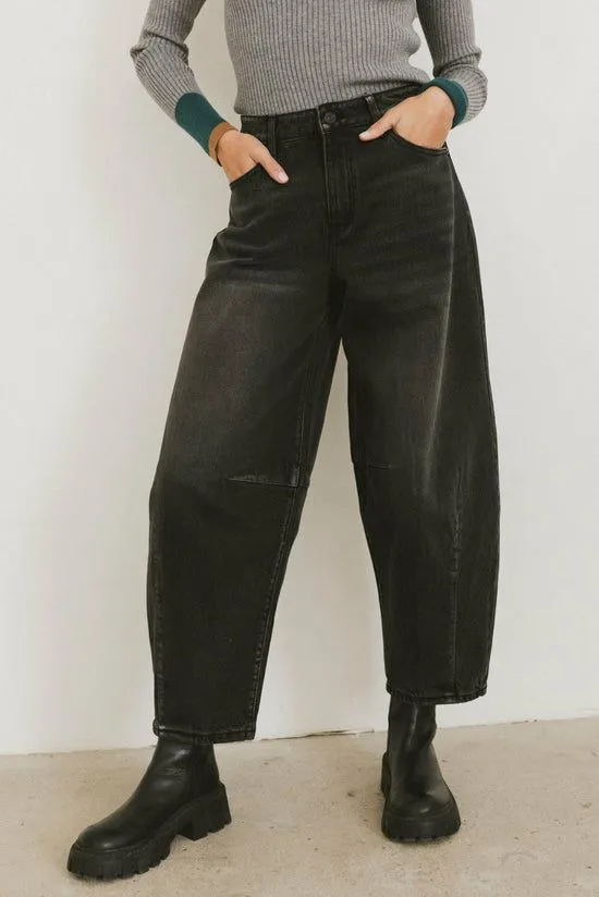 Bohme Lex Barrel Jeans In Black Black Women All Bottoms