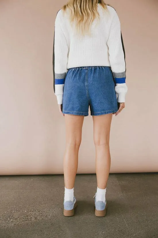 Bohme Luxor Denim Shorts Medium Wash Women Shorts