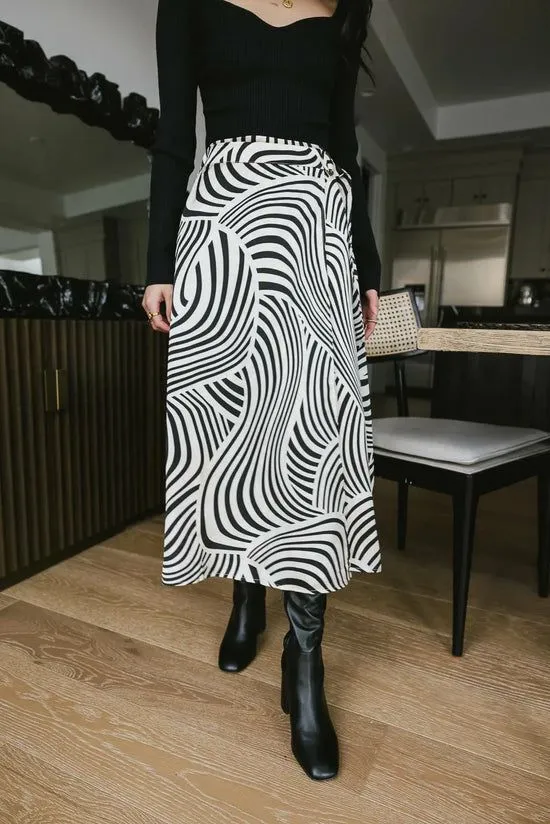 Bohme Lydia Abstract Skirt Ivory Women Skirts