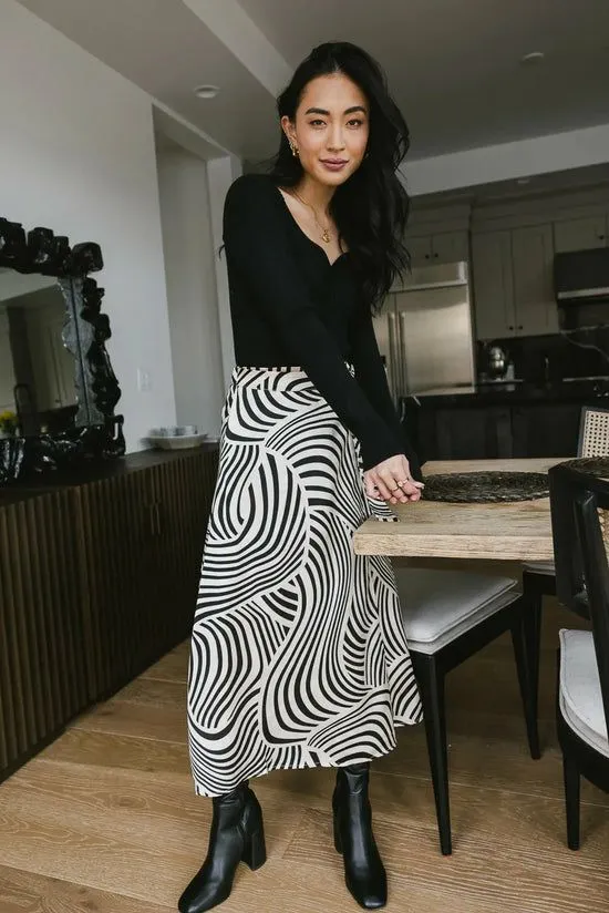 Bohme Lydia Abstract Skirt Ivory Women Skirts