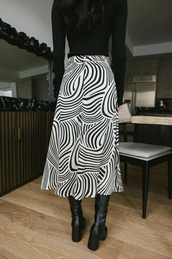 Bohme Lydia Abstract Skirt Ivory Women Skirts