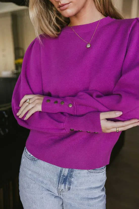 Bohme Madeline Knit Sweater In Purple Purple Women Sweaters