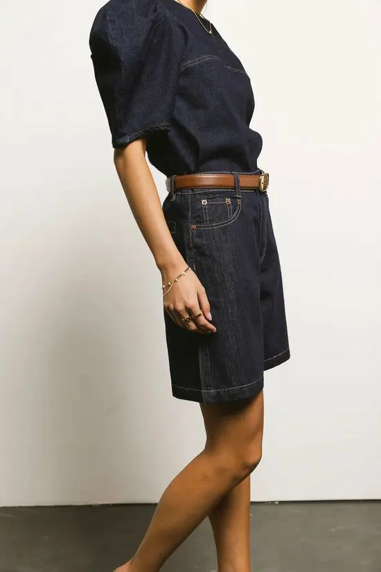 Bohme Mary Bermuda Shorts Dark Wash Women Bermudas