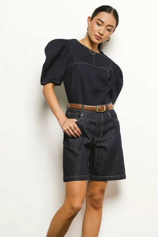 Bohme Mary Bermuda Shorts Dark Wash Women Bermudas