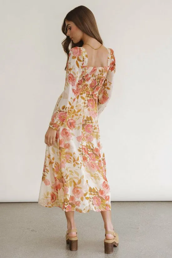 Bohme Melody Floral Maxi Dress Yellow Women Dresses