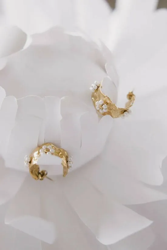 Bohme Mercy Pearl Flower Earrings Gold Women Jewelry Bohme Mercy Pearl Flower Earrings Gold Women Jewelry