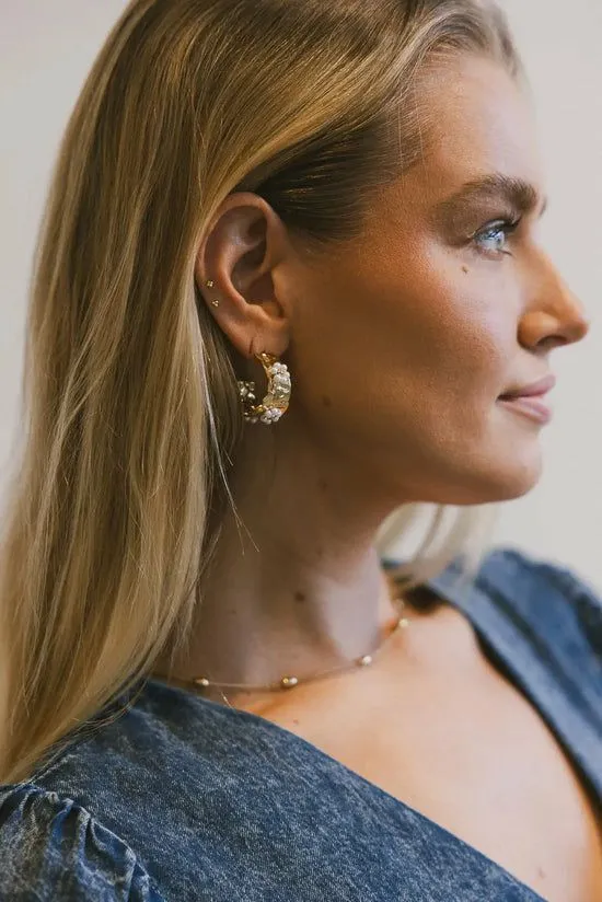 Bohme Mercy Pearl Flower Earrings Gold Women Jewelry Bohme Mercy Pearl Flower Earrings Gold Women Jewelry