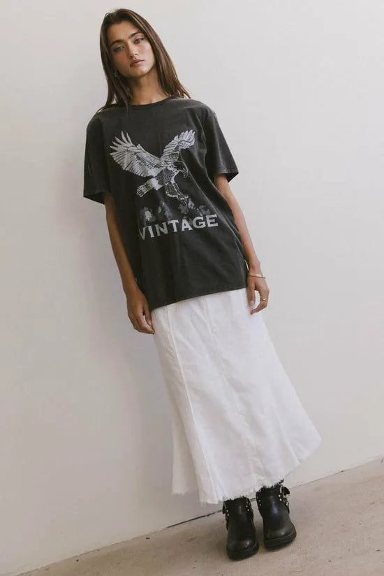 Bohme Mid Flight Vintage Graphic Tee Black Women Graphics