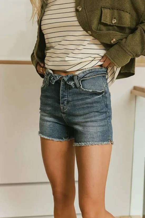 Bohme Mika Denim Shorts Medium Wash Women Shorts