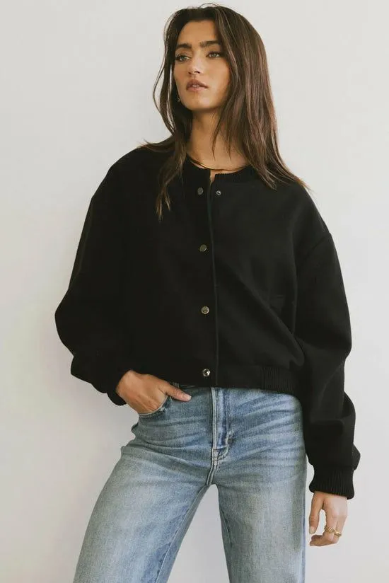 Bohme Molly Bomber Jacket In Black Black Women Jackets