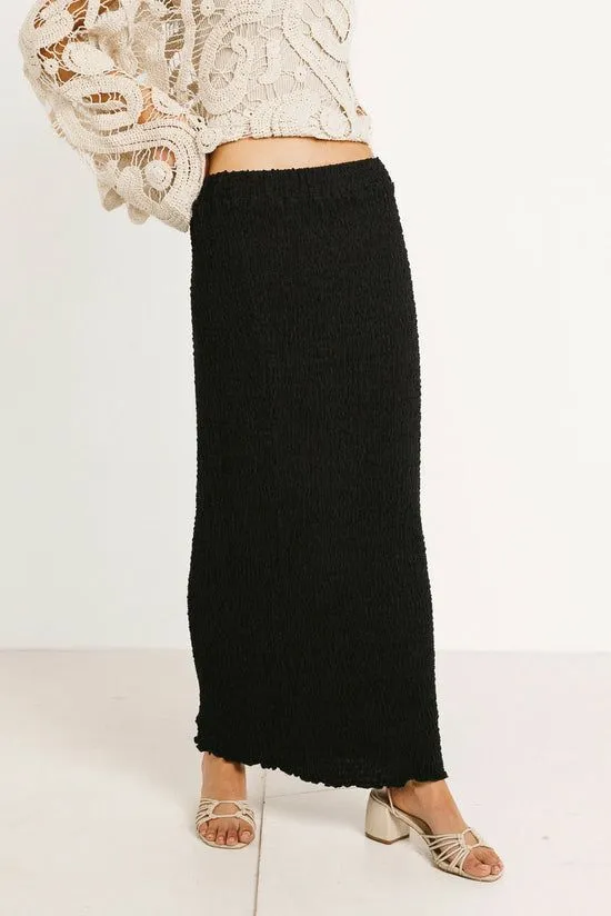 Bohme Monica Smocked Skirt Black Women Skirts