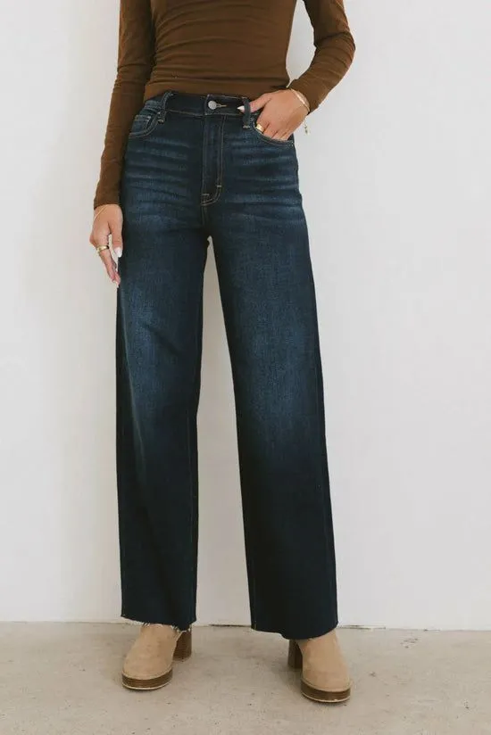 Bohme Nixon Wide Leg Jeans Dark Wash Women All Bottoms