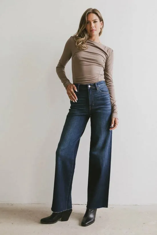 Bohme Nixon Wide Leg Jeans Dark Wash Women All Bottoms