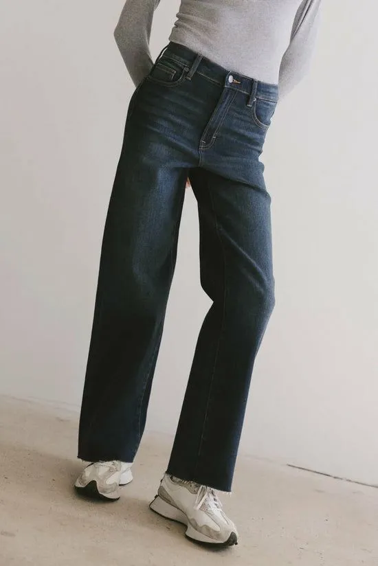 Bohme Nixon Wide Leg Jeans Dark Wash Women All Bottoms
