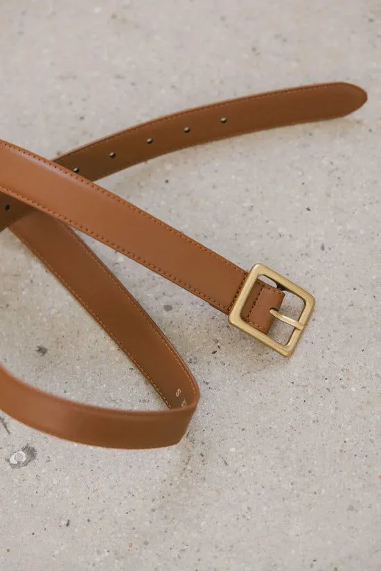 Bohme Oshen Leather Belt In Tan Tan Women Belts