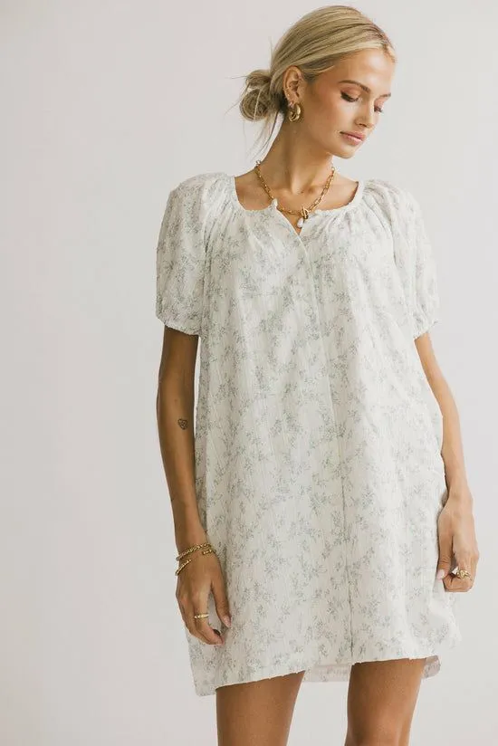 Bohme Pattie Floral Baby Doll Dress In Blue Blue Women Dresses