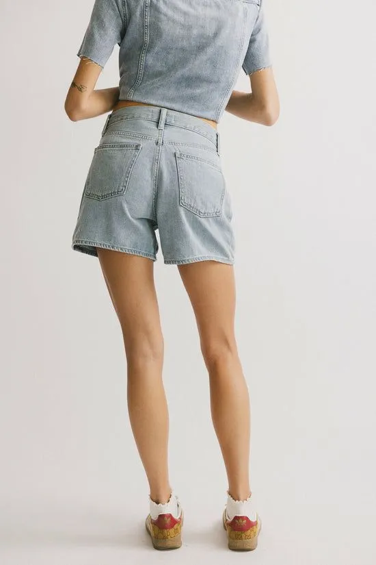 Bohme Pryia Denim Shorts In Light Wash Light Wash Women All Bottoms