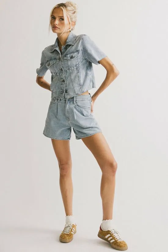 Bohme Pryia Denim Shorts In Light Wash Light Wash Women All Bottoms
