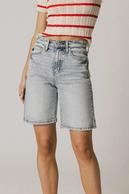 Bohme Quinn Light Wash Bermuda Shorts Light Wash Women Bermudas
