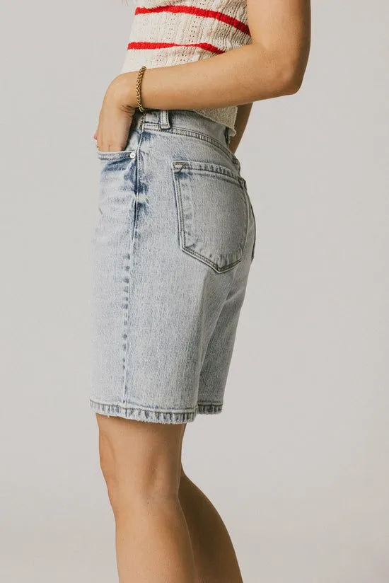 Bohme Quinn Light Wash Bermuda Shorts Light Wash Women Bermudas