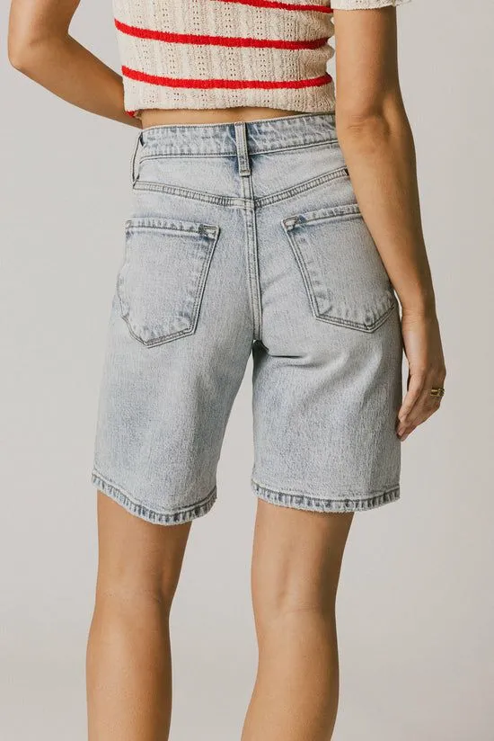 Bohme Quinn Light Wash Bermuda Shorts Light Wash Women Bermudas