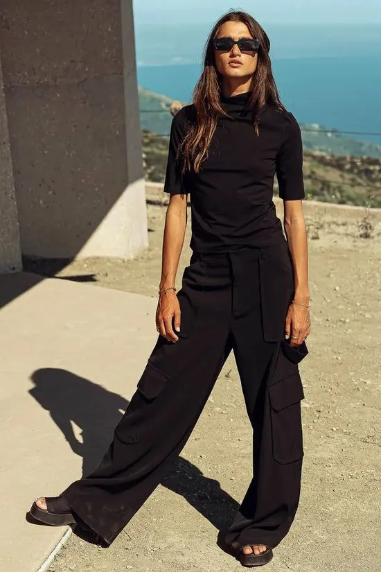Bohme Quinn Utility Pants In Black Black Women All Bottoms