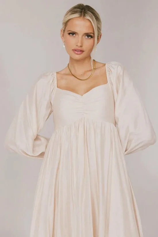 Bohme Rael Midi Dress In Natural Natural Women Dresses