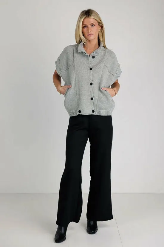 Bohme Sadie Knit Cardigan In Grey Grey Women Cardigans
