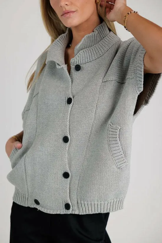 Bohme Sadie Knit Cardigan In Grey Grey Women Cardigans