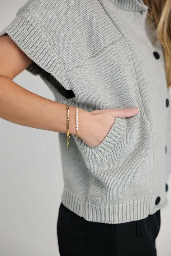 Bohme Sadie Knit Cardigan In Grey Grey Women Cardigans